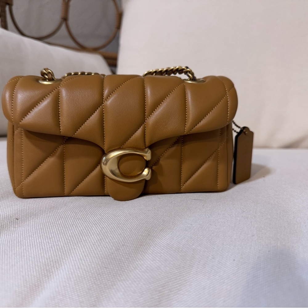 Coach Quilted Tabby 20 Honey Brown